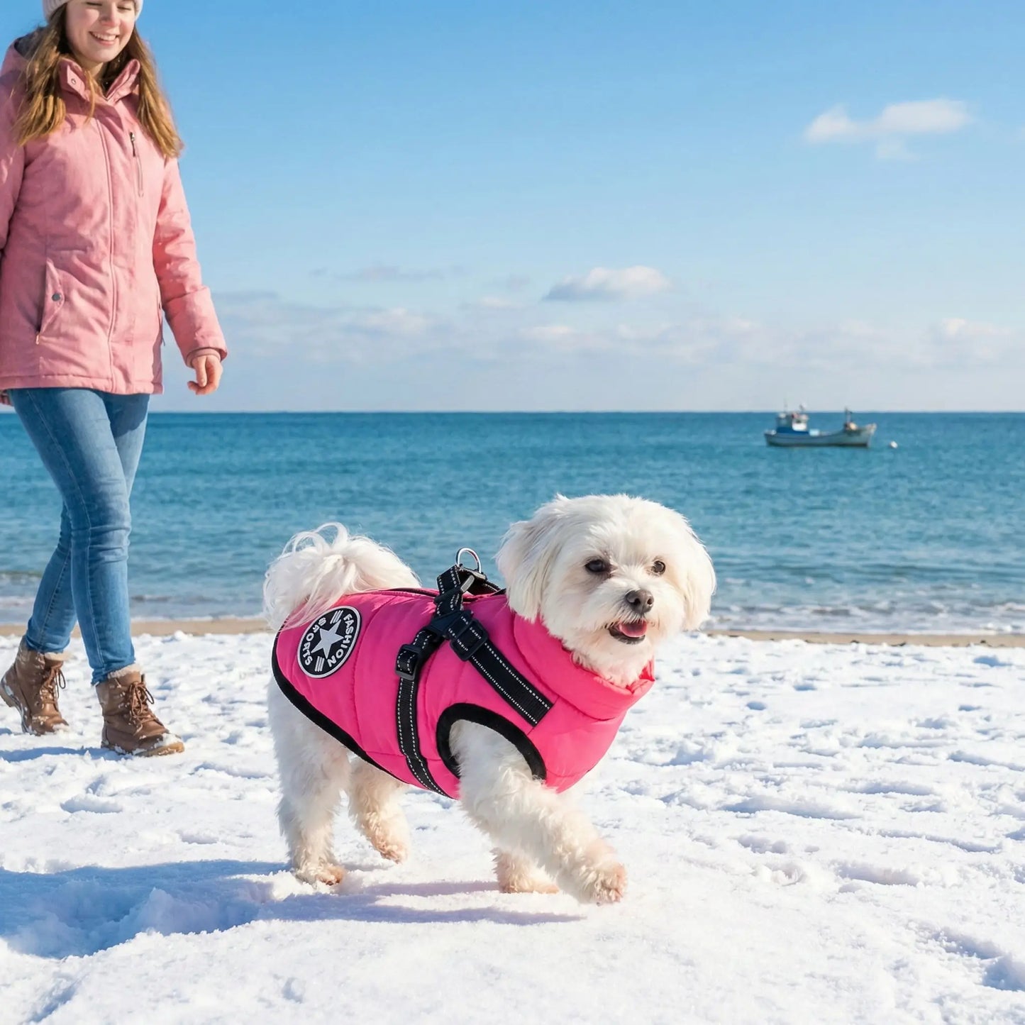 bichon maltait manteau pour chien