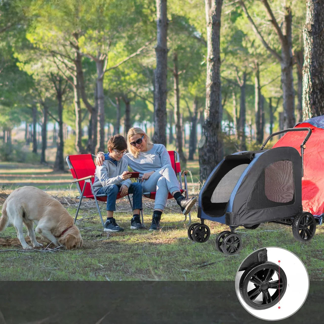 Poussette pour Chien - StrollyPet™ - Bleu