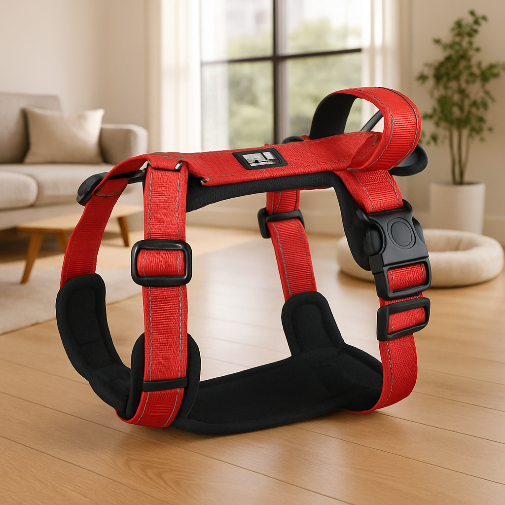 harnais chien rouge ballade