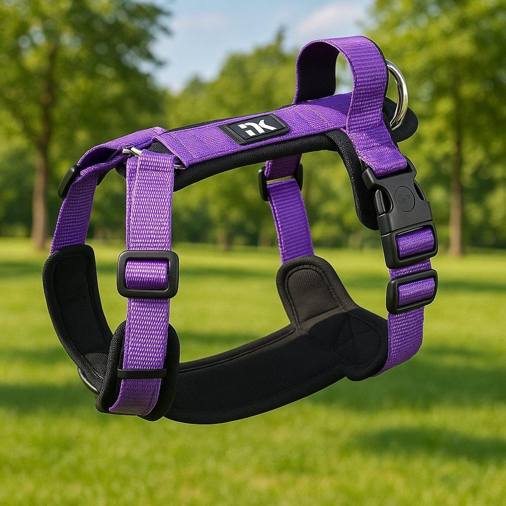 Harnais chien violet ballade