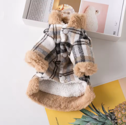 brun manteau pour chien 