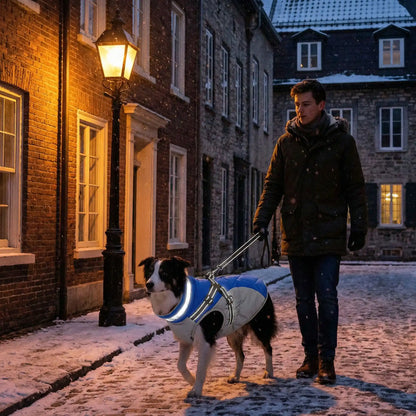 chien manteau jeune homme