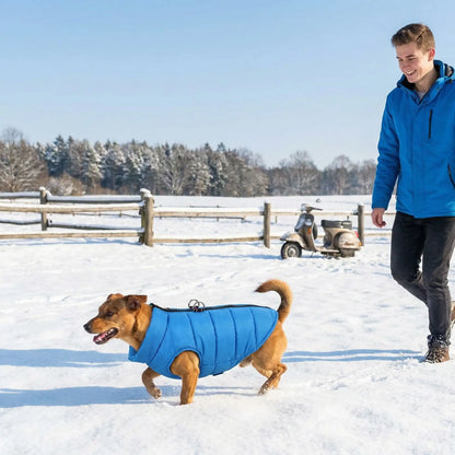 chien manteau prairie
