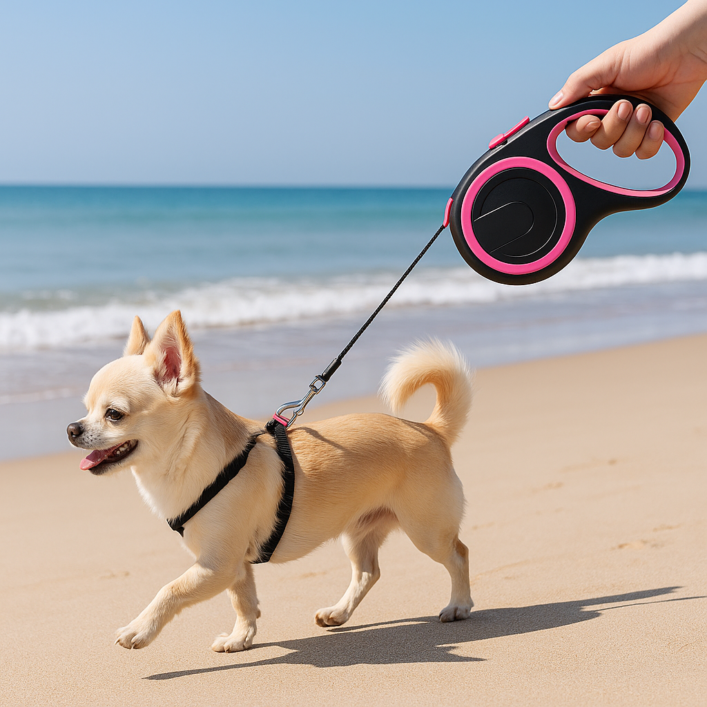 chien plage longe chien 