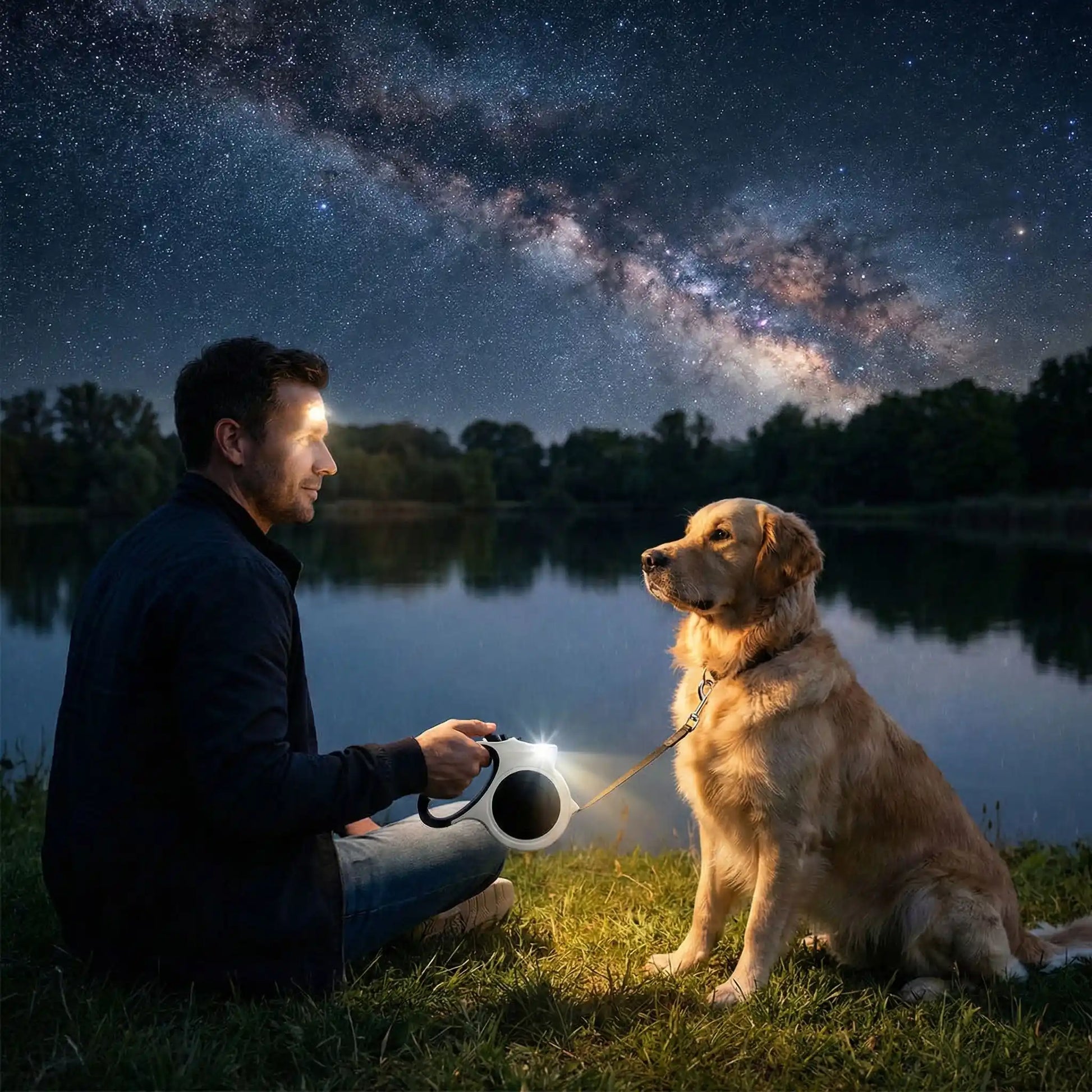 ciel nuit longe pour chien