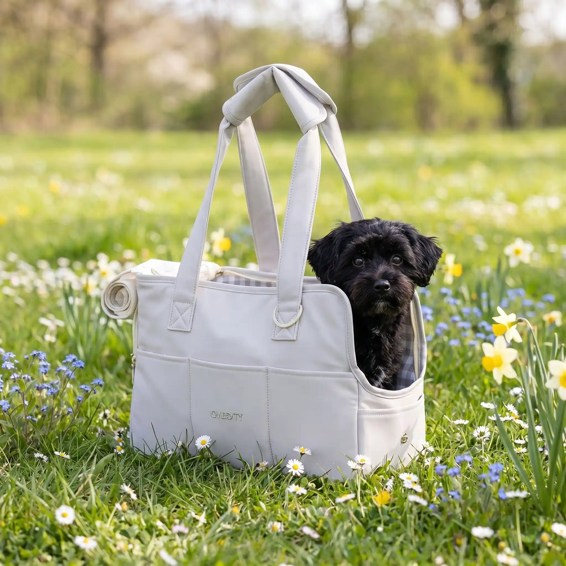 fleurs sac pour transporter un chien 