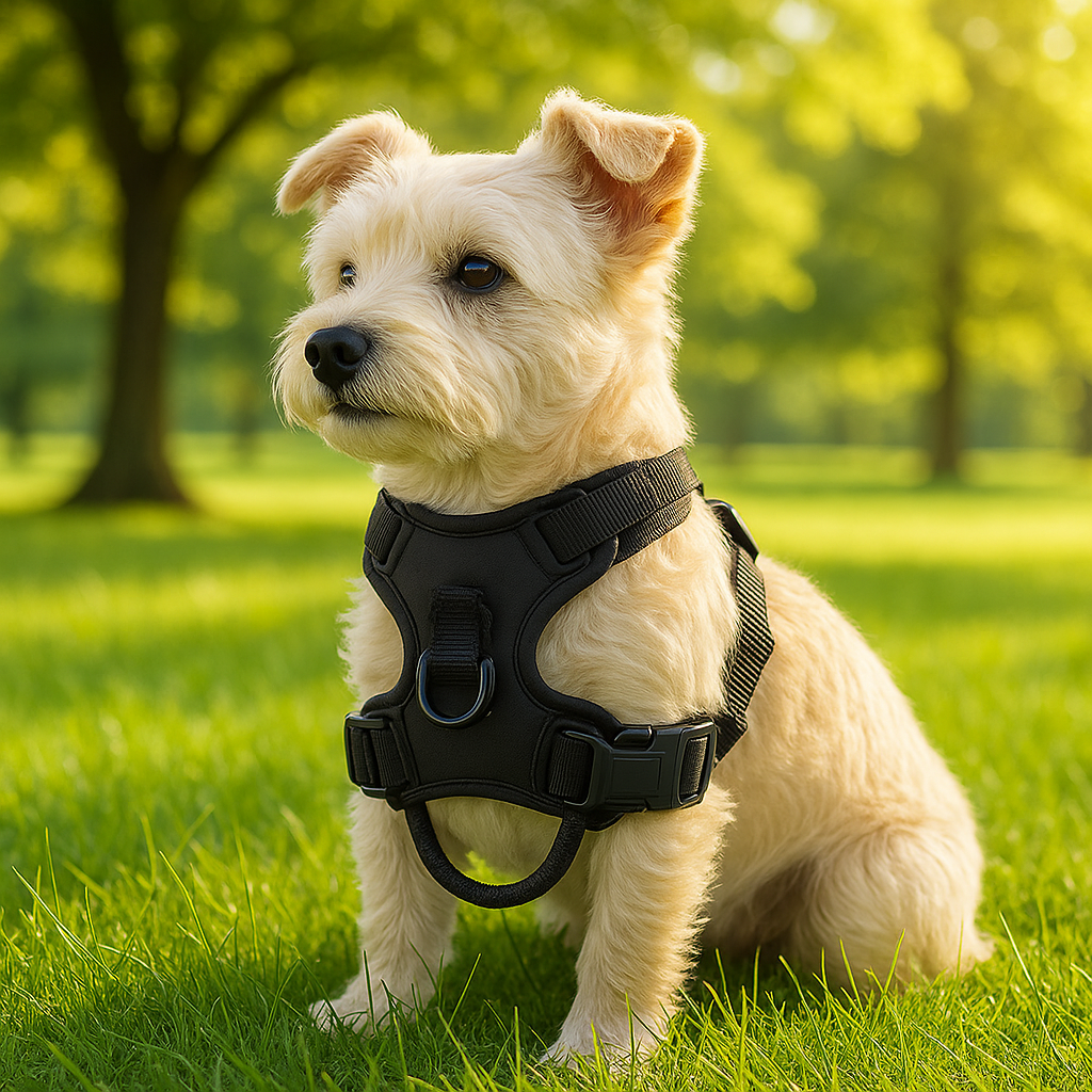 harnais chien confort noir nature