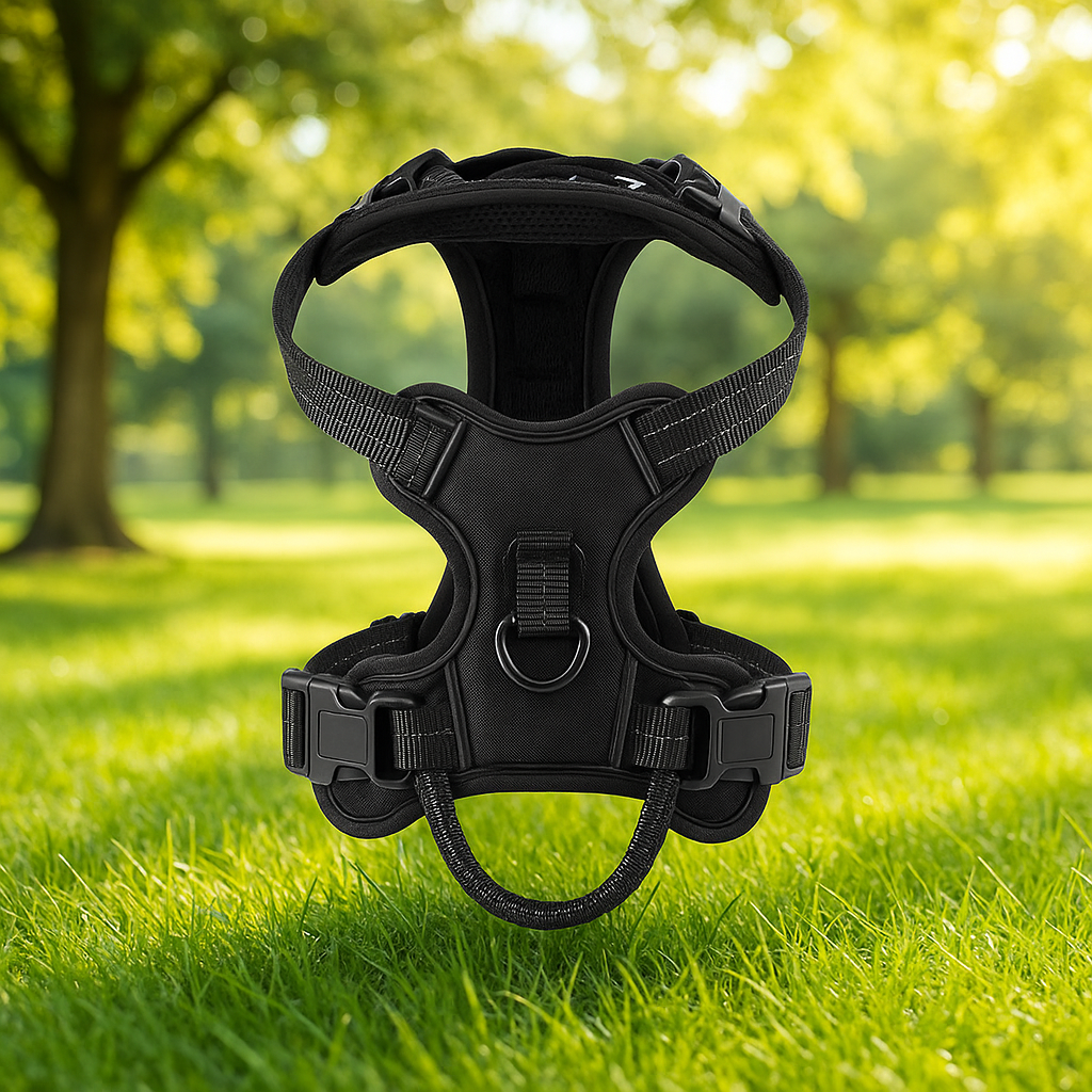 harnais chien noir pratique zen