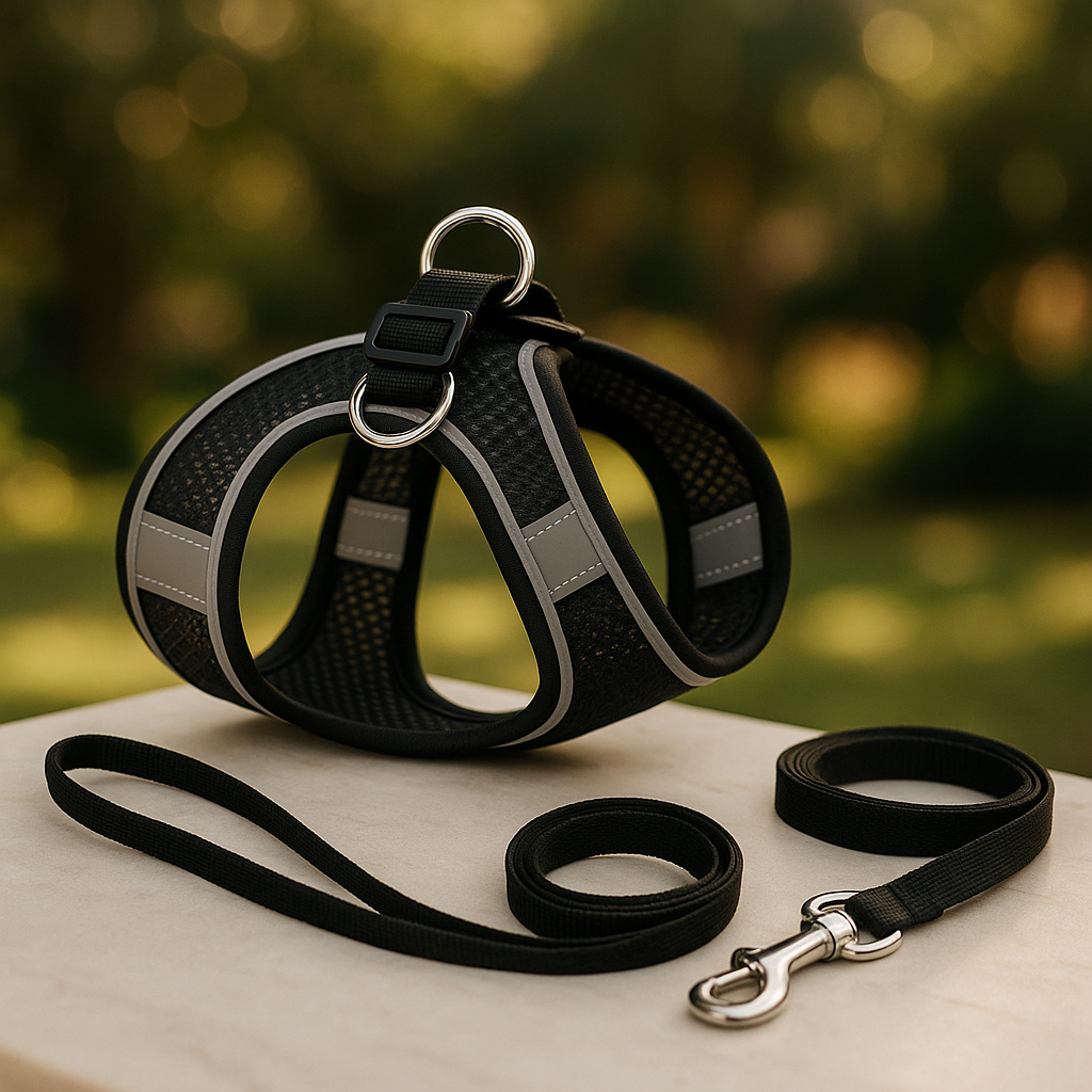 harnais chien noir