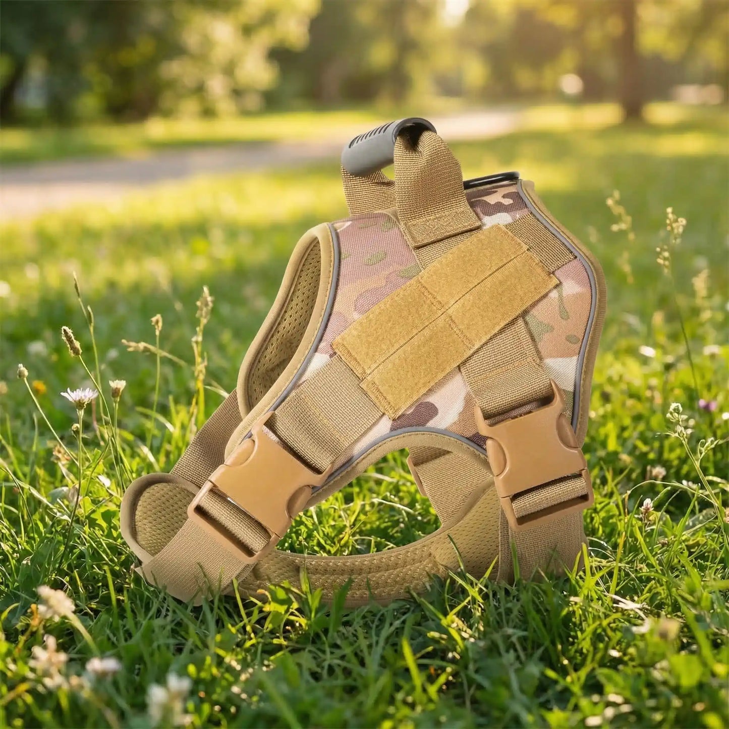 harnais pour chien beige herbe 