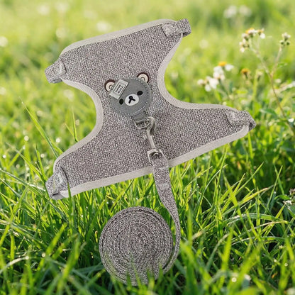 harnais pour chien gris herbe 