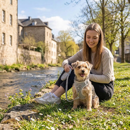 harnais pour chiens yorkshiere beige