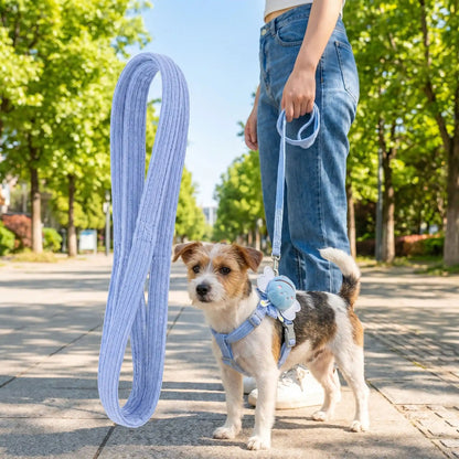 harnais pour petit chien bleu 