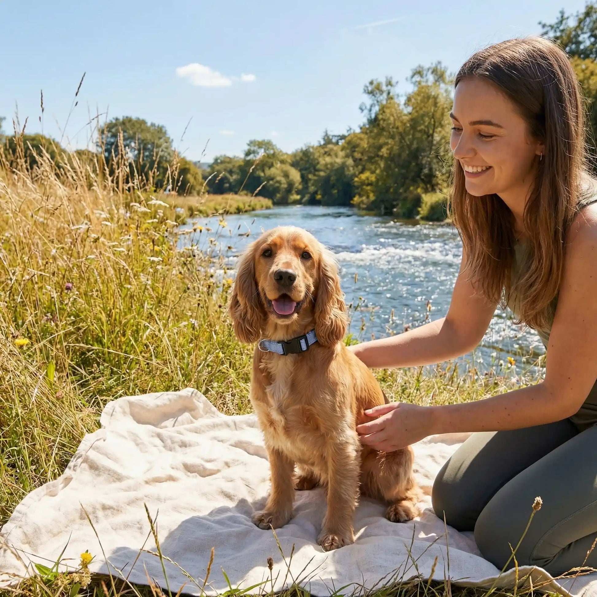 jeune chien collier chien 