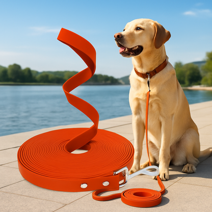labrador assis longe pour chien 