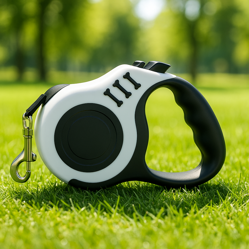 laisse chien blanche nature