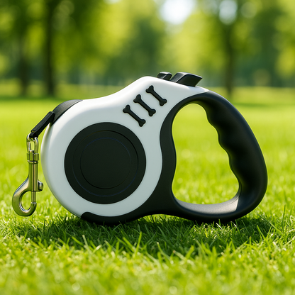 laisse chien blanche nature