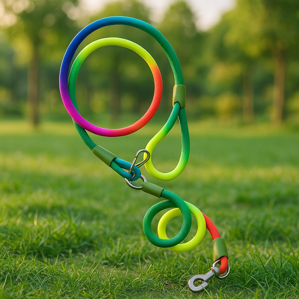 laisse chien multicolor