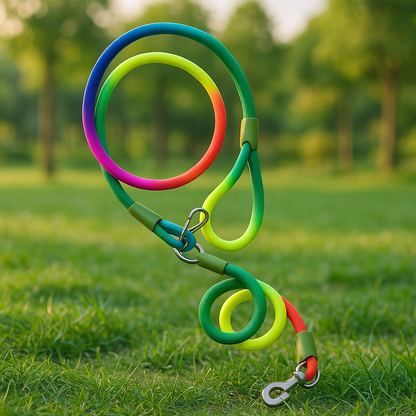 laisse chien multicolor