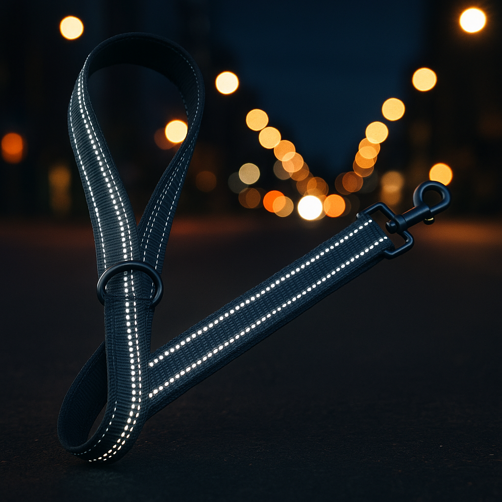laisse de chien reflechissante nuit 