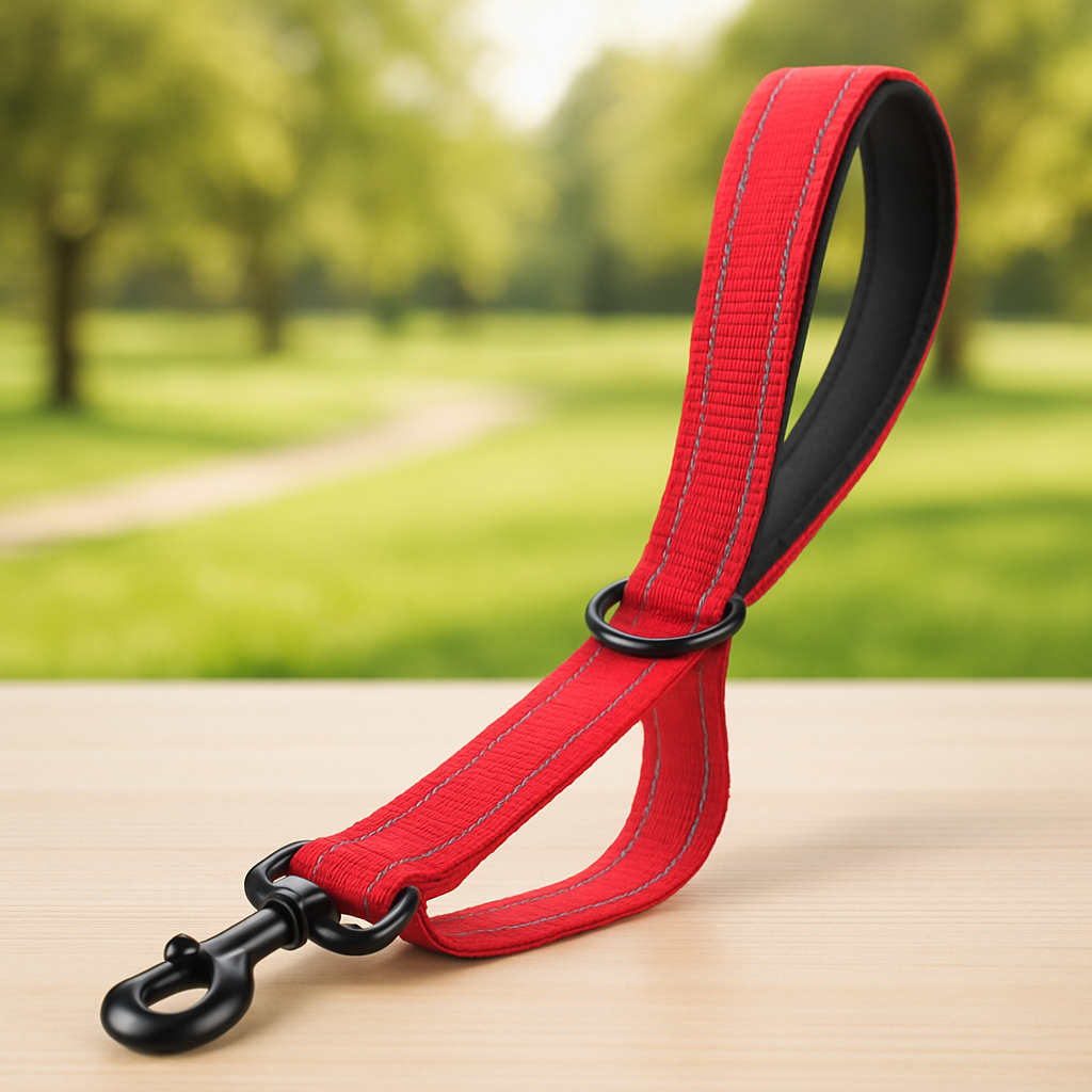 laisse de chien rouge