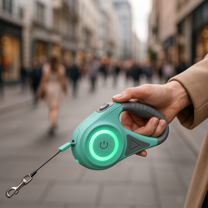 laisse de chien verte