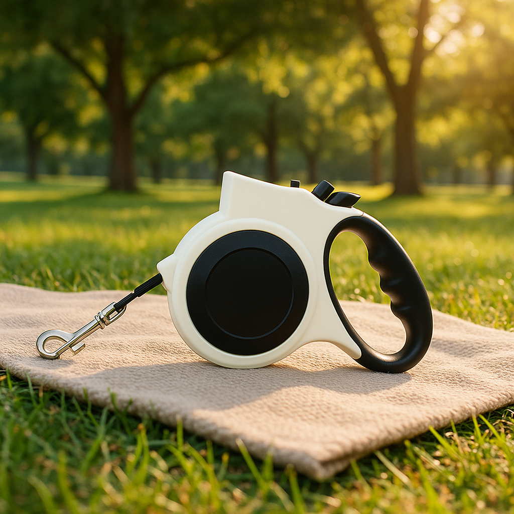 laisse pour chien blanche