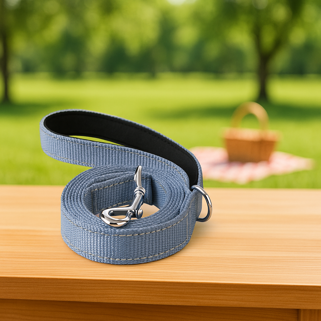 Laisse pour chien grise epaisse 