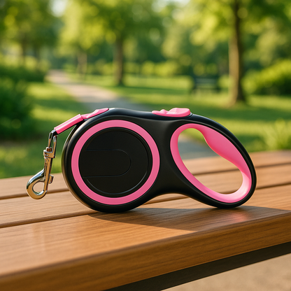 laisse pour chien rose