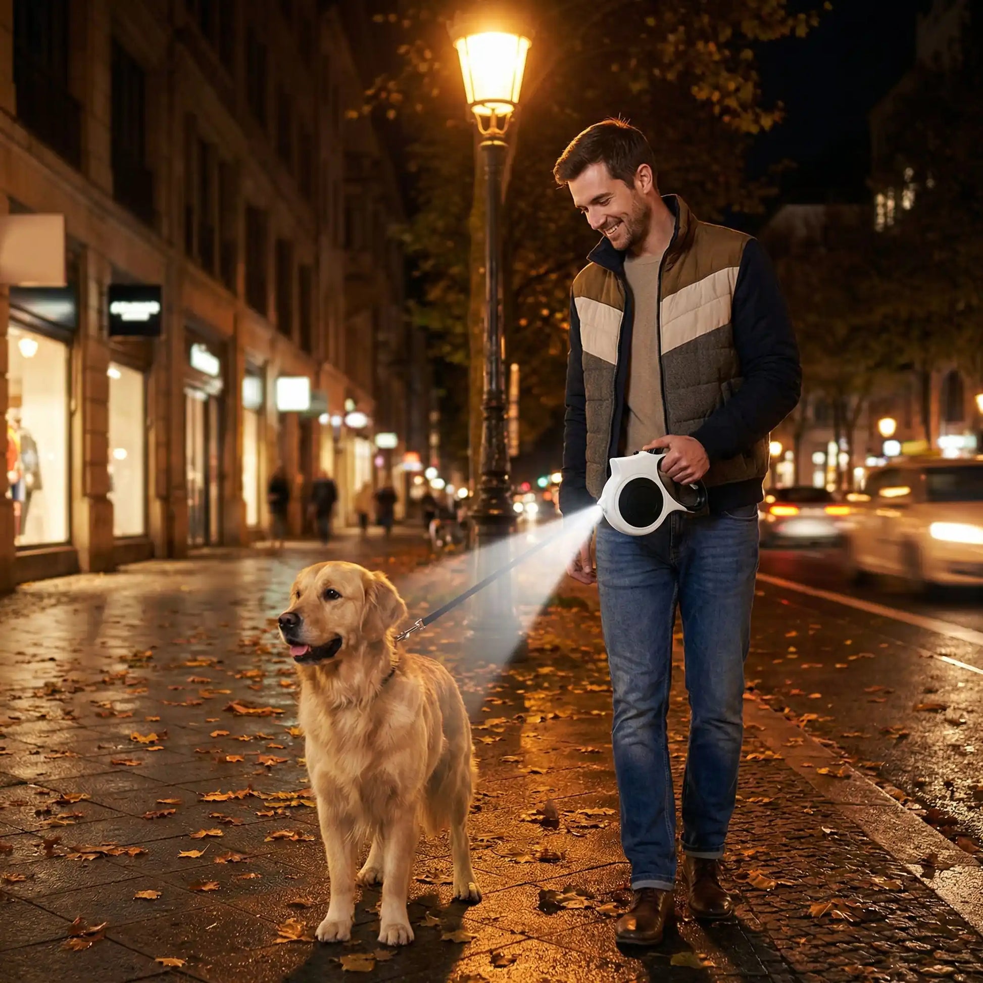 lampadaire longe pour chien