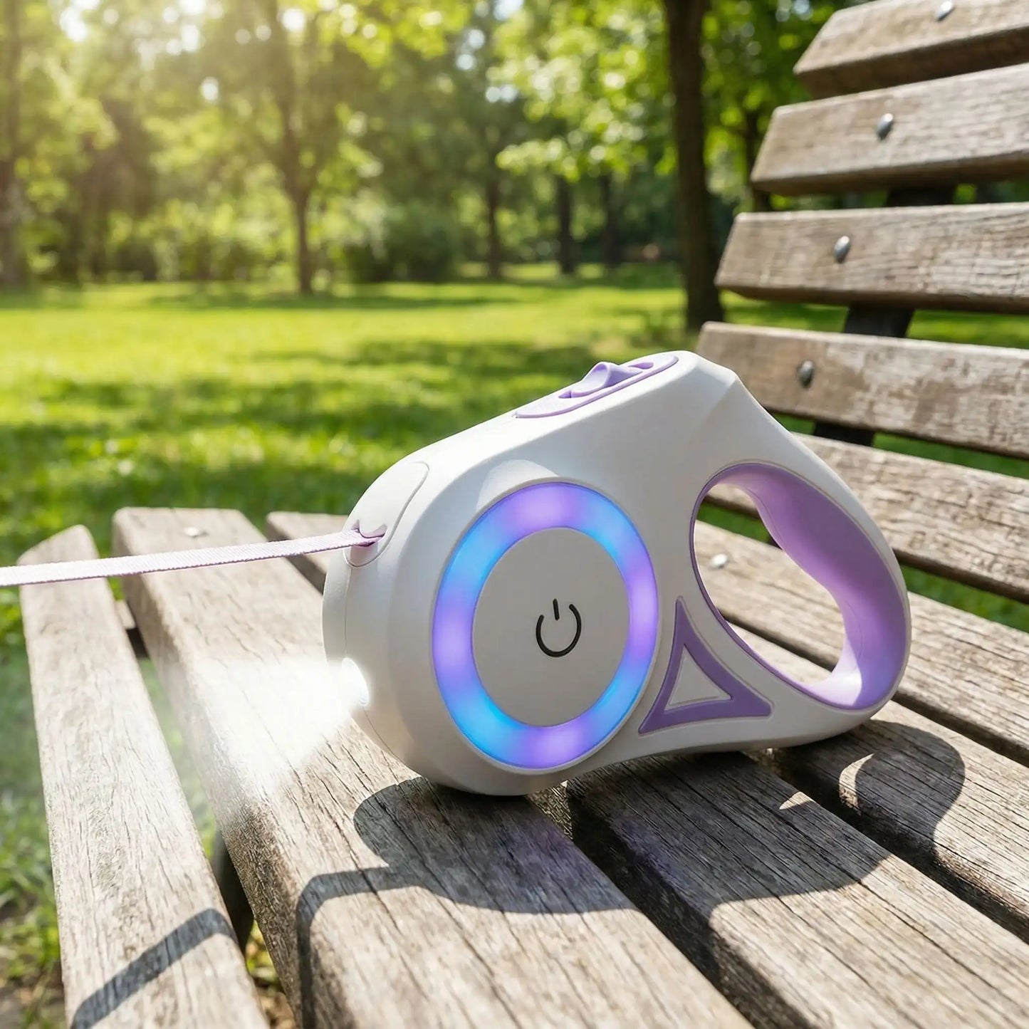 longe chiens violette