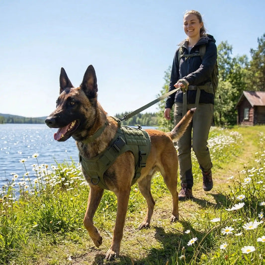 malinois harnais chien anti traction 