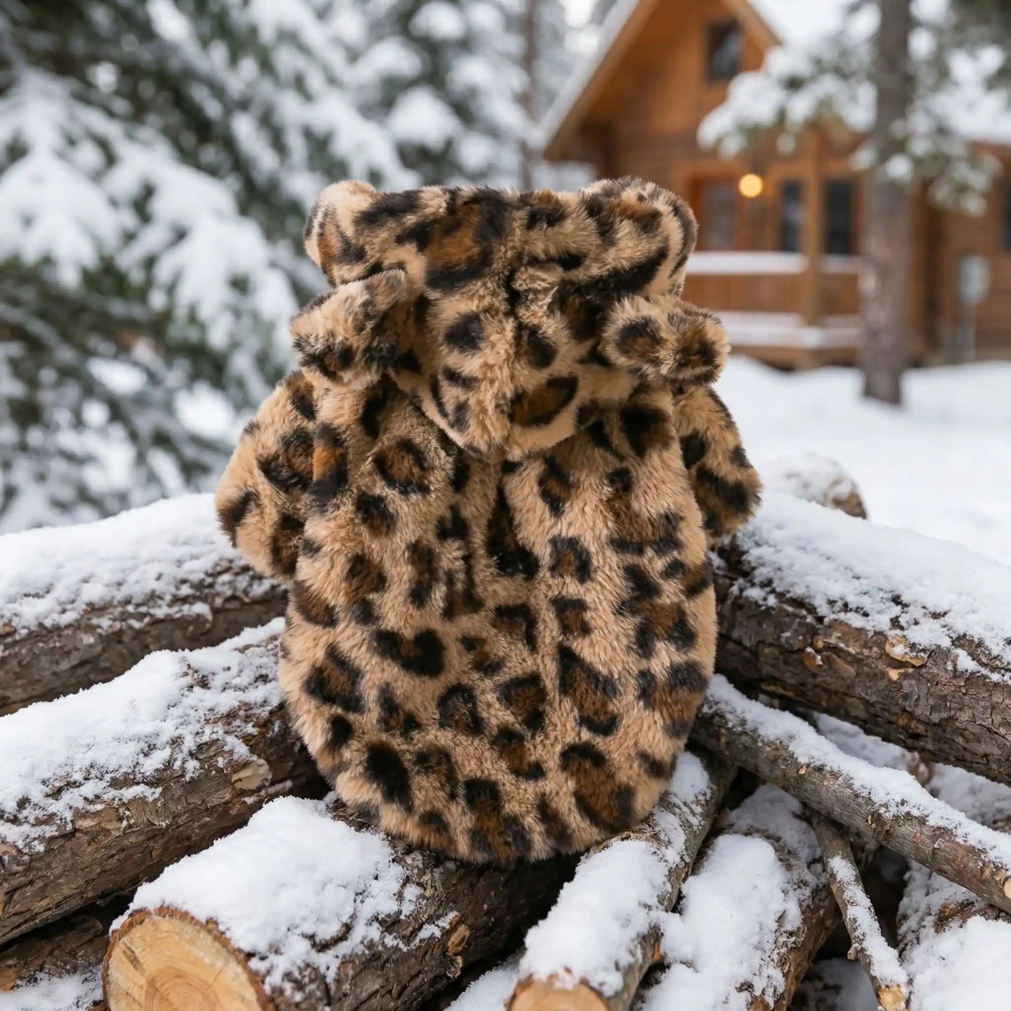 manteau pour chien brun bois
