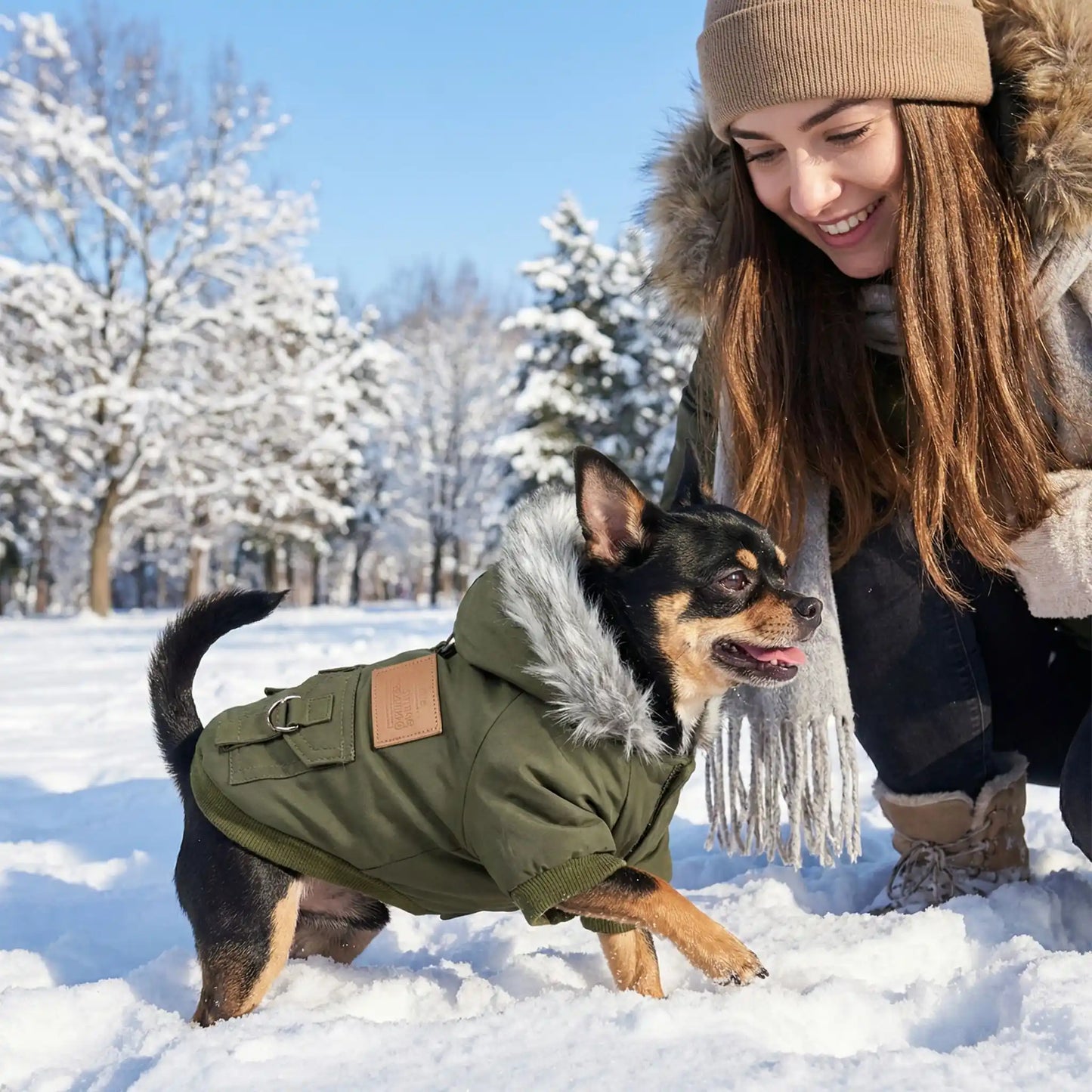 manteau pour chien jeune fille 