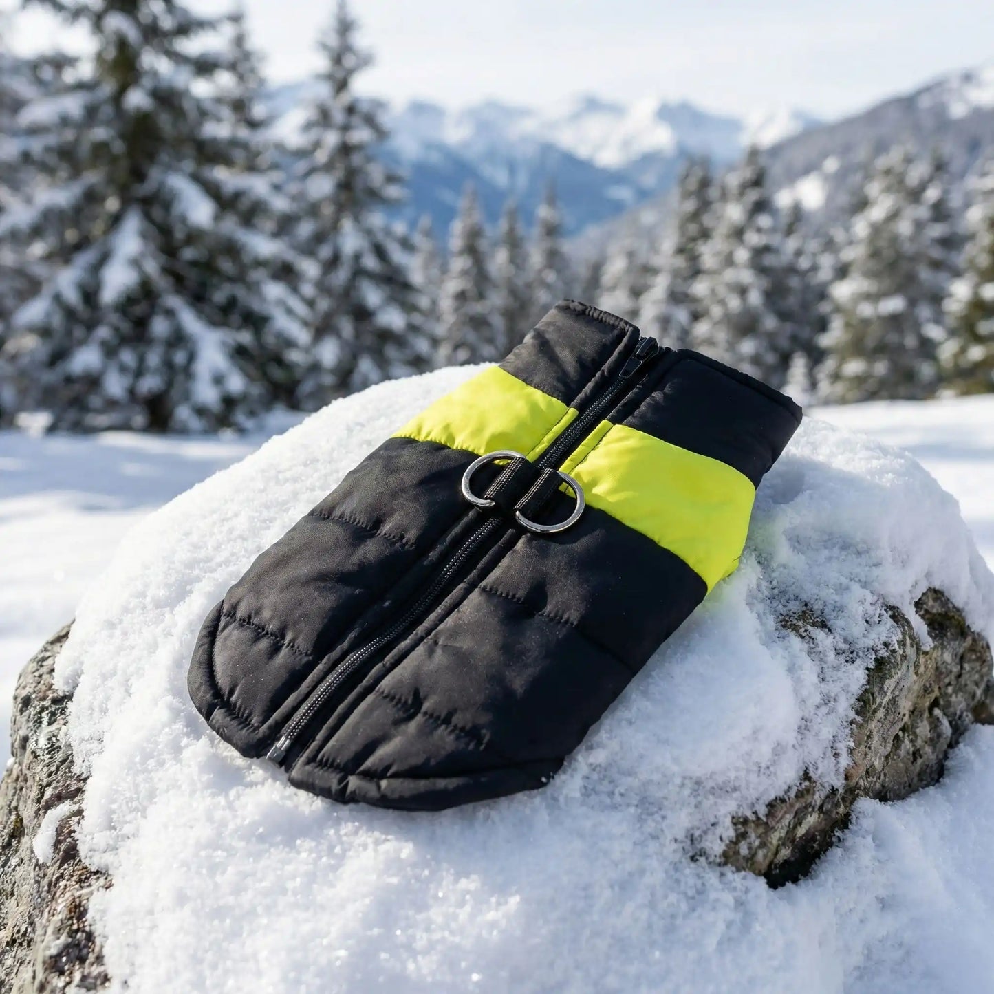 manteau pour chien noir jaune