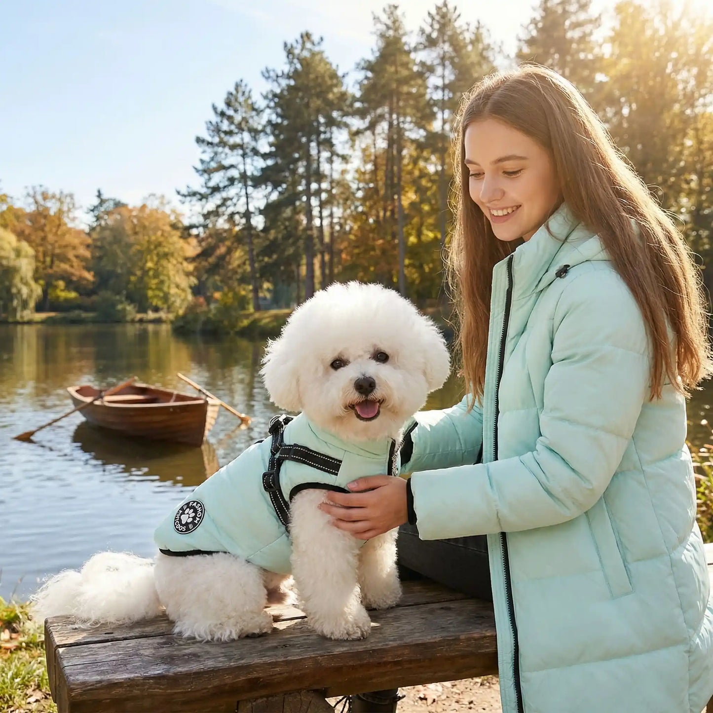 manteau pour chien pastel 