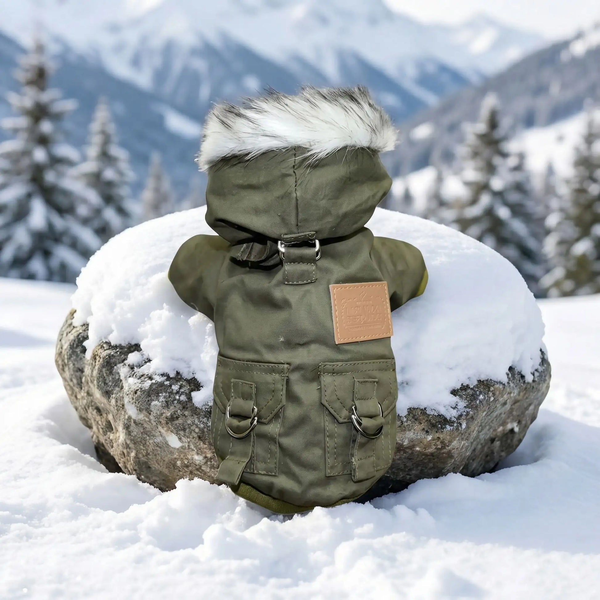 manteau pour chien vert kaki 
