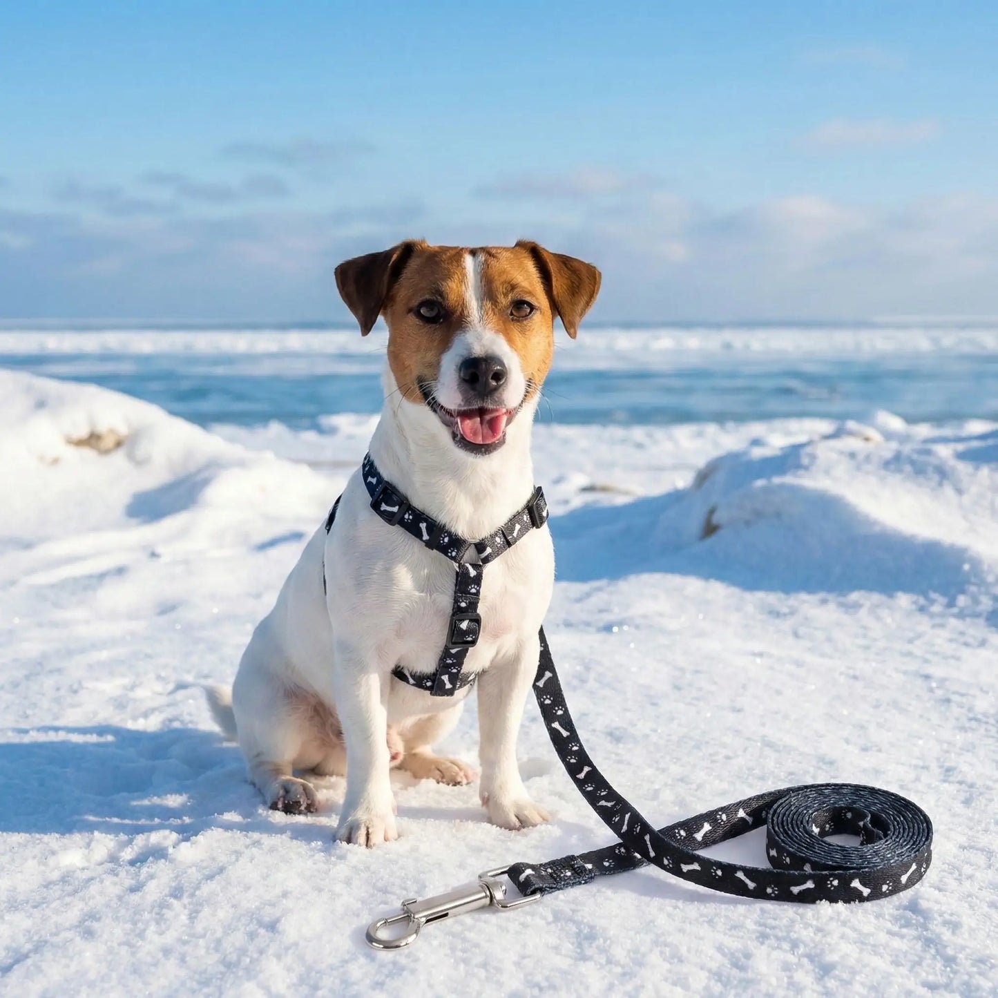 neige laisse pour chien