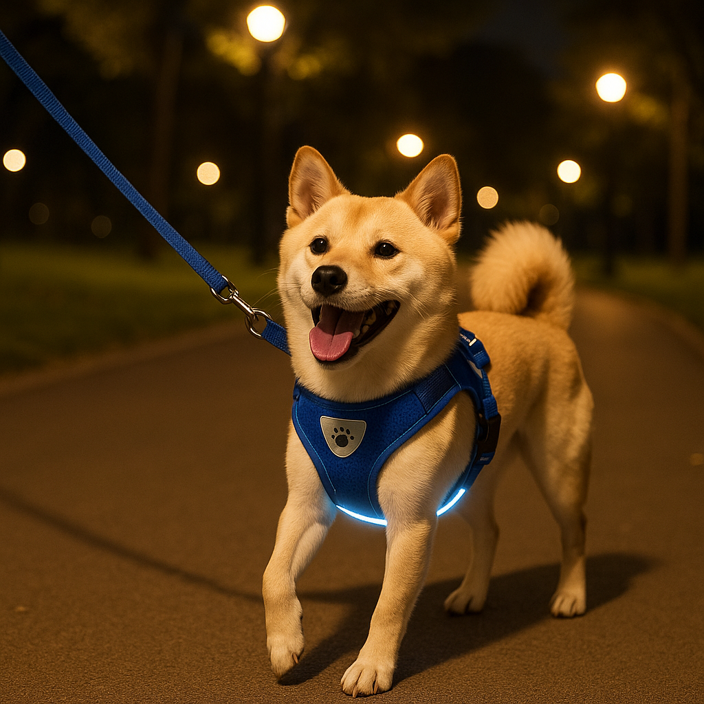 nocturne chien harnais anti traction 