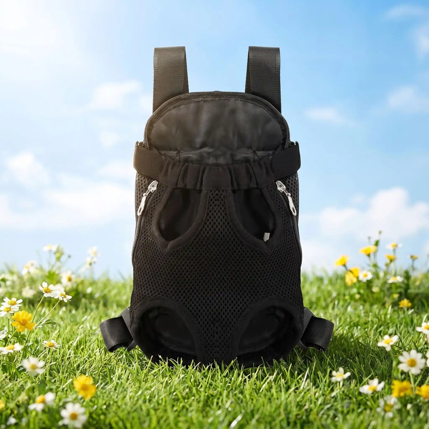 noir sac a dos chien nature