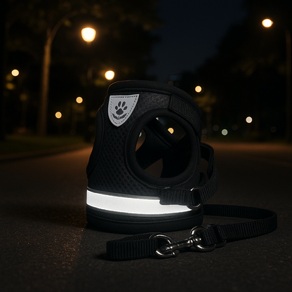 nuit chien harnais anti traction 