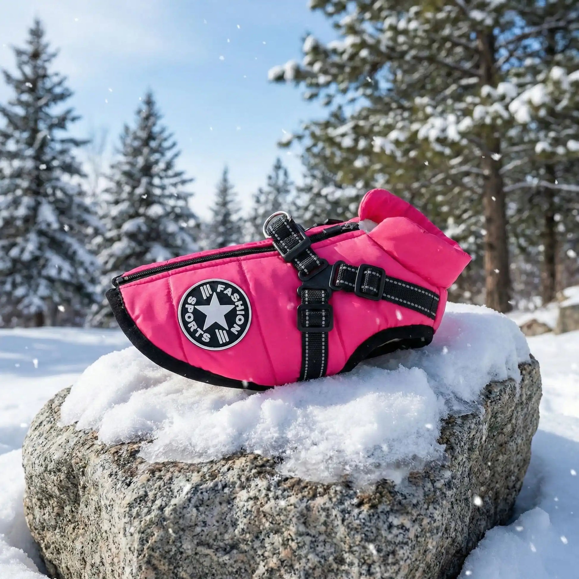 rose pierre manteau pour chien 