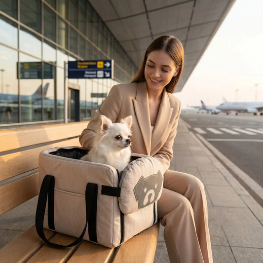 sac pour transporter un chien calme
