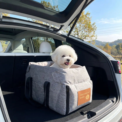 sac transport pour chien gris