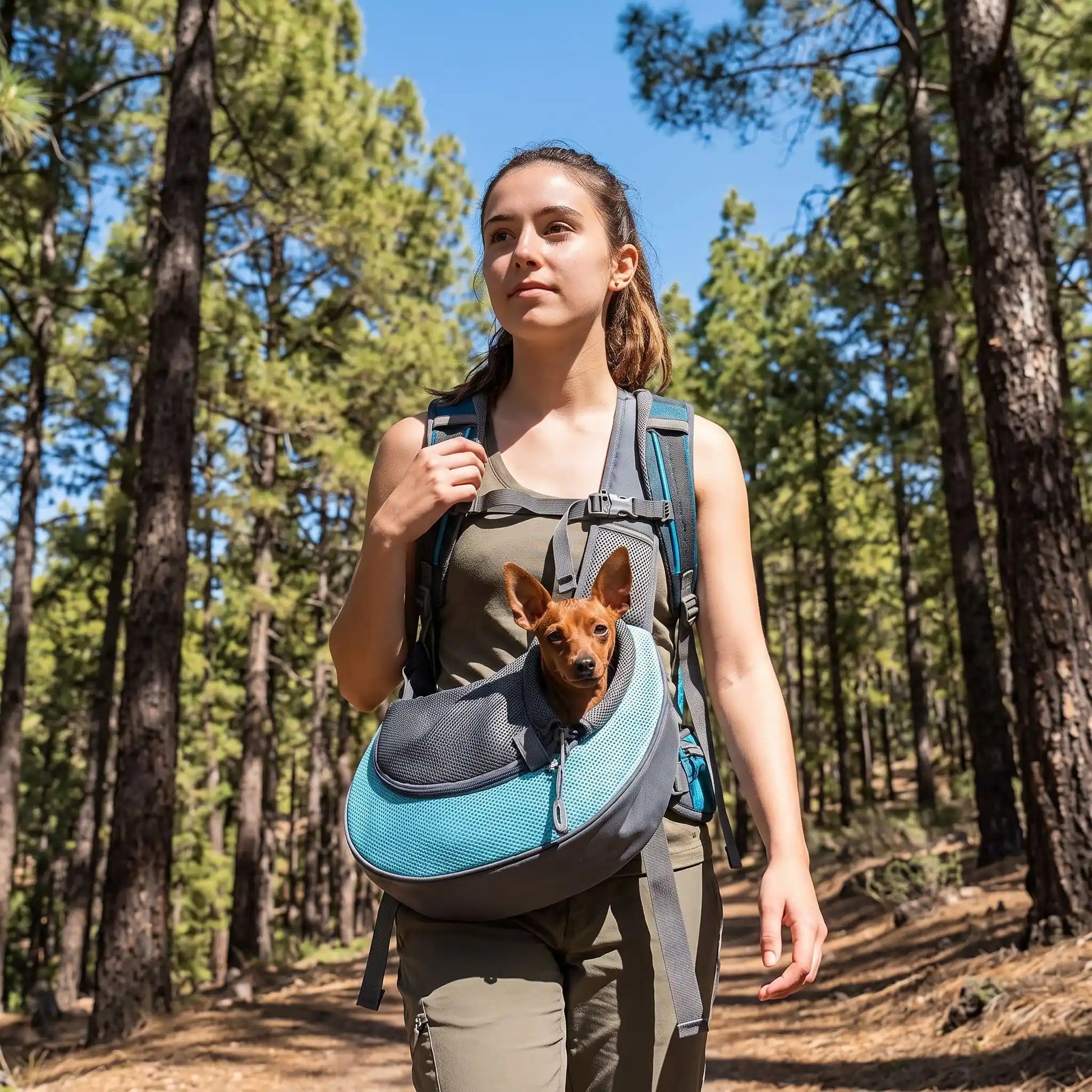 sac transport pour chien nature