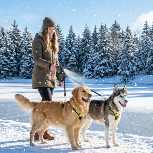 sapin double laisse pour chien 