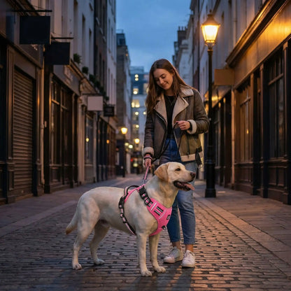 soir lampadaire harnais chien 