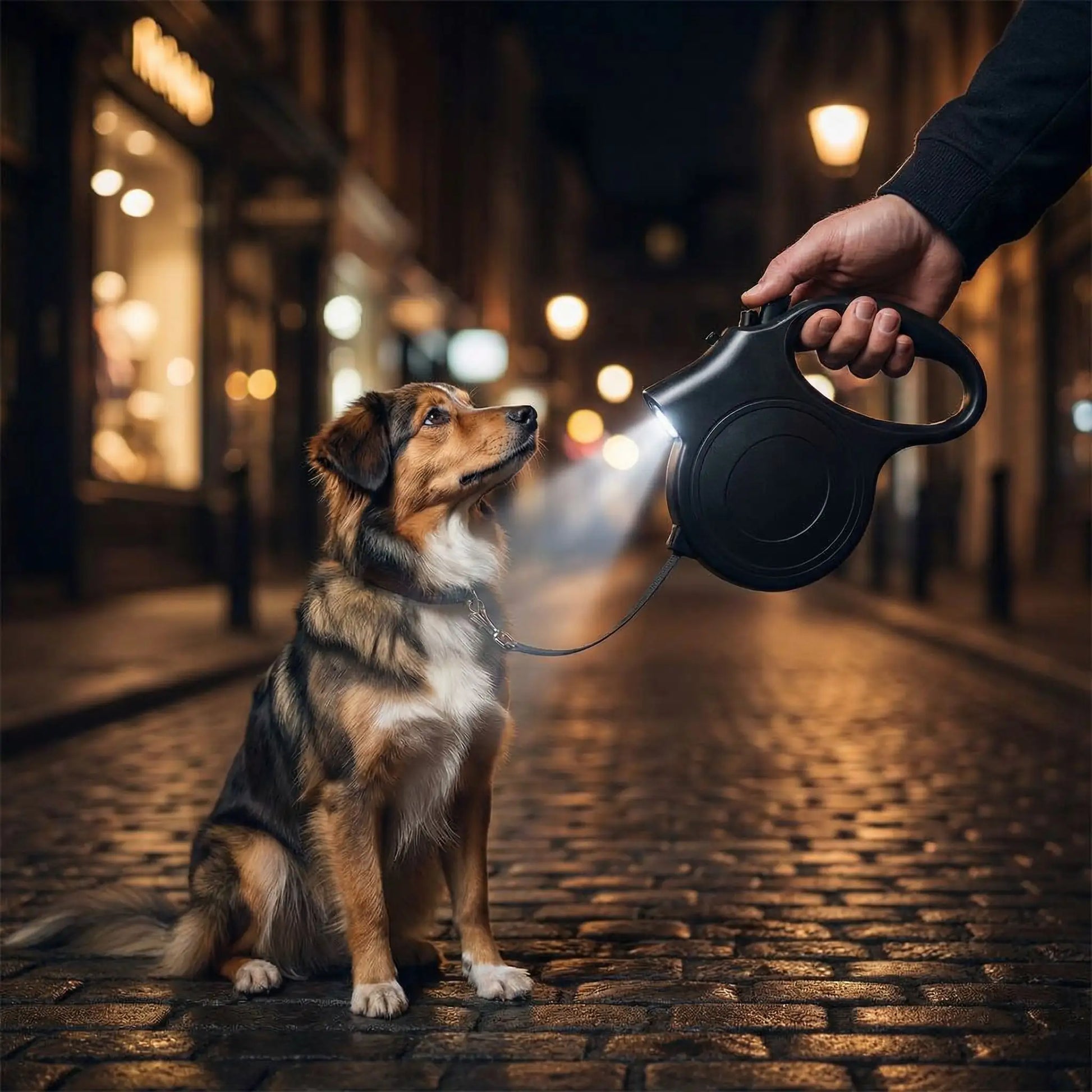 sombre ville longe pour chien