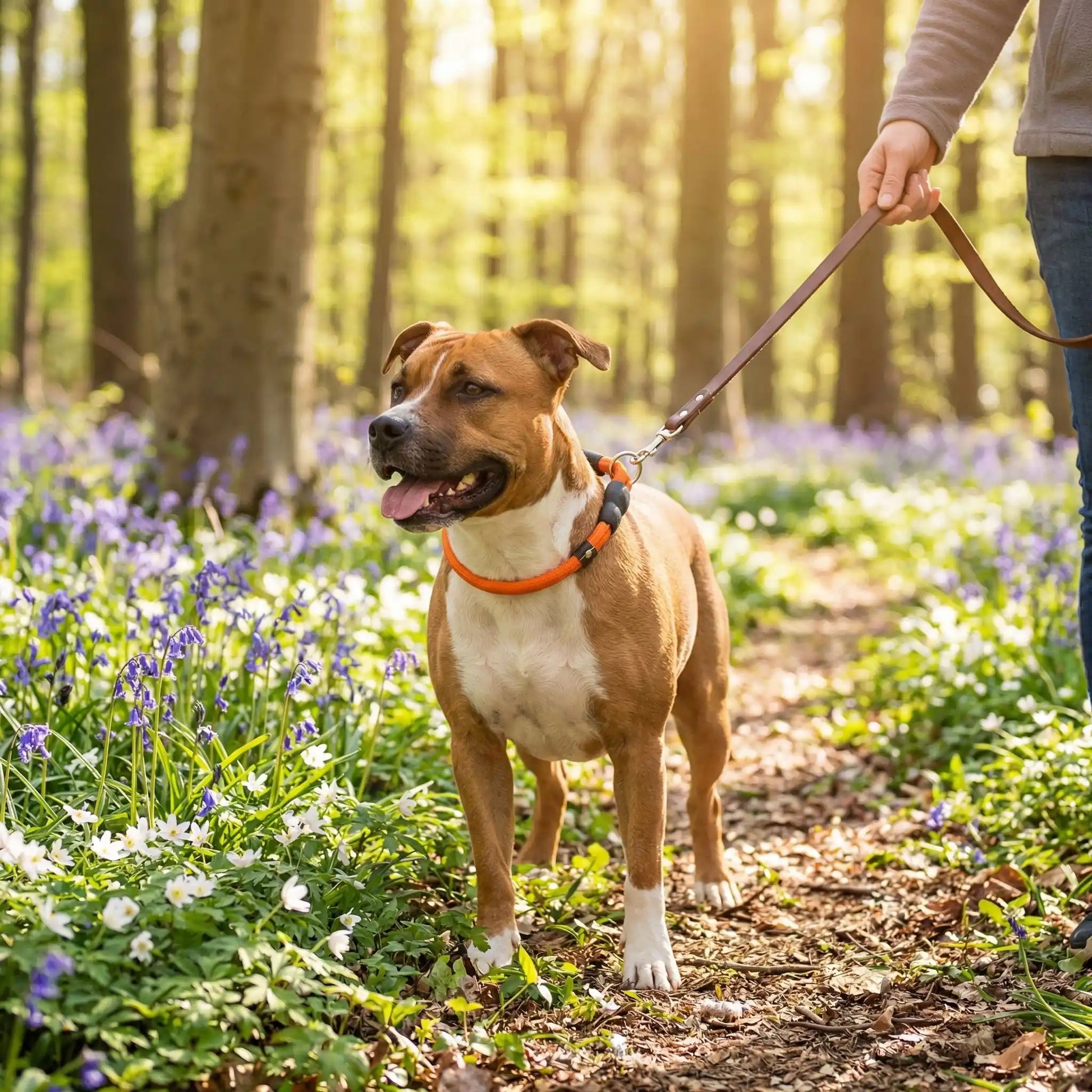 staffi collier pour chien nature