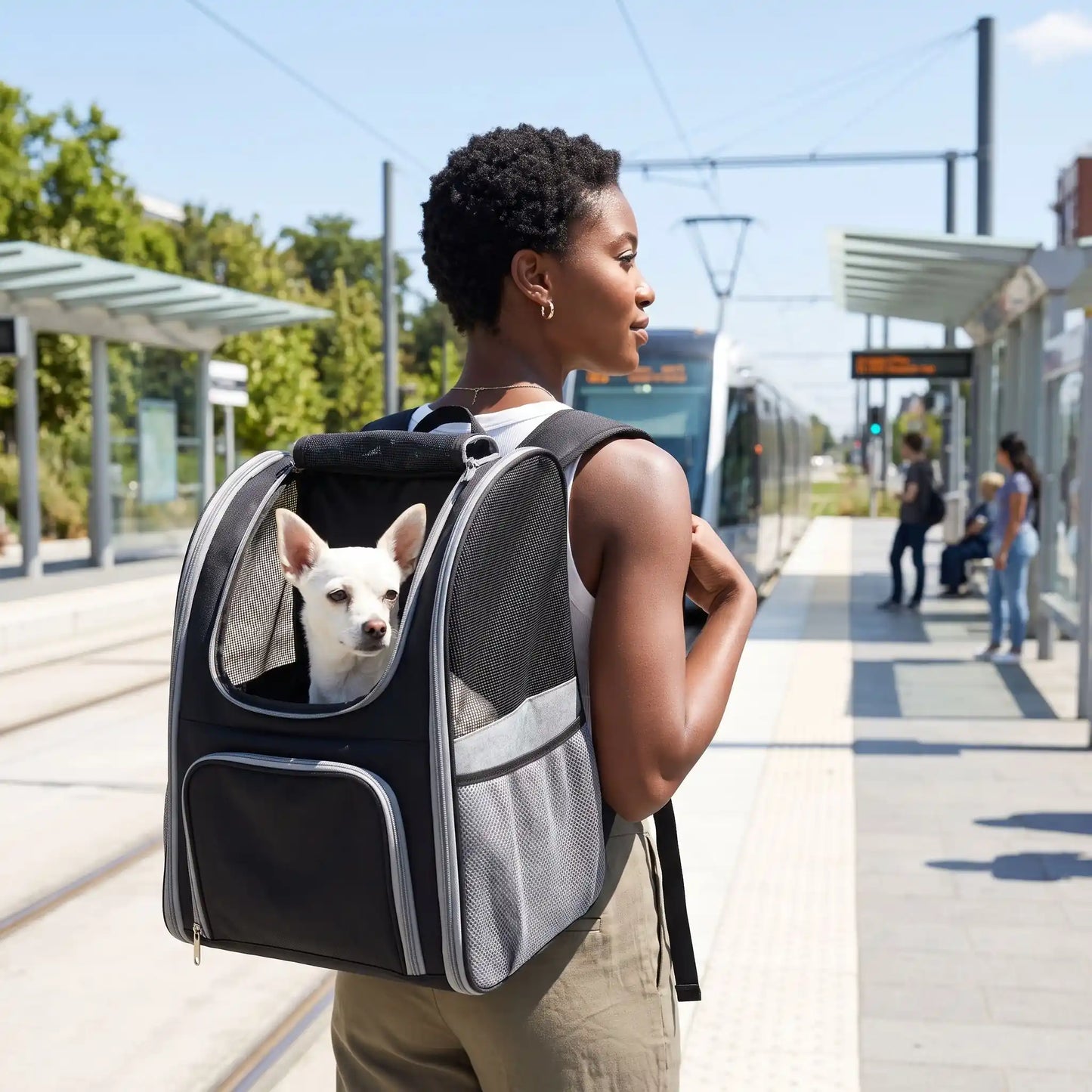 station sac a dos pour chien